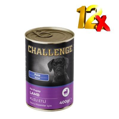 Challenge Kuzulu Yavru Köpek Konservesi 400 gr. x 12 Adet 