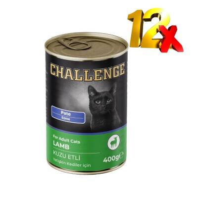 Challenge Kuzulu Yetişkin Kedi Konservesi 400 gr. x 12 Adet