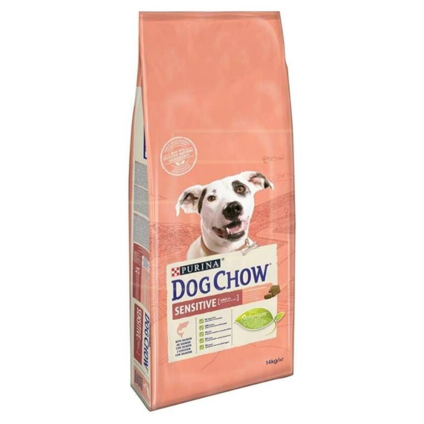 Dog Chow Sensitive Somonlu Yetişkin Köpek Maması 14 Kg - 1