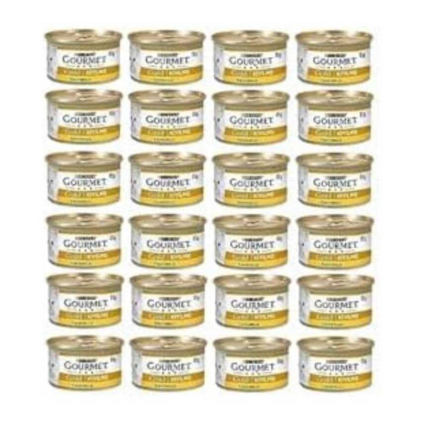 Gourmet Gold Kıyılmış Hindili Yaş Kedi Maması 85gr. x 24 Adet  - 1