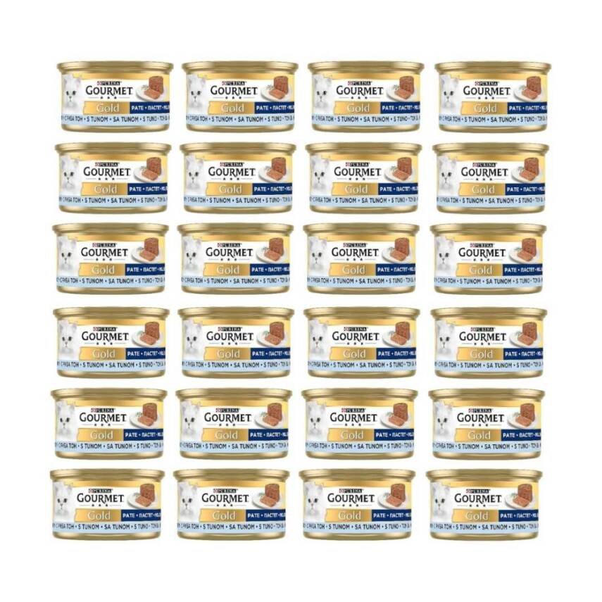 Gourmet Gold Kıyılmış Ton Balıklı Yaş Kedi Maması 85gr. x 24 adet - 1