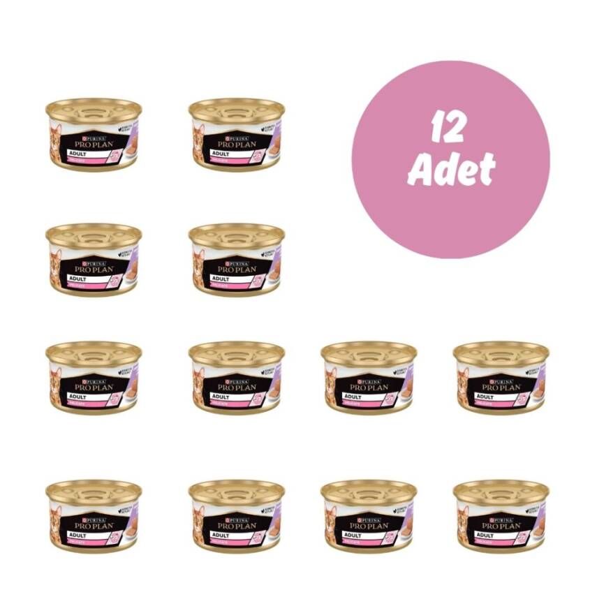 Pro Plan Delicate Hindili Yetişkin Kedi Konservesi 85 gr. x 12 Adet  - 1