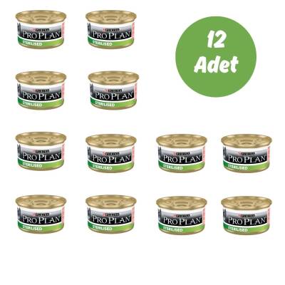 Pro Plan Steril Somonlu Kısırlaştırılmış Kedi Konservesi 85 Gr. x 12 Adet 