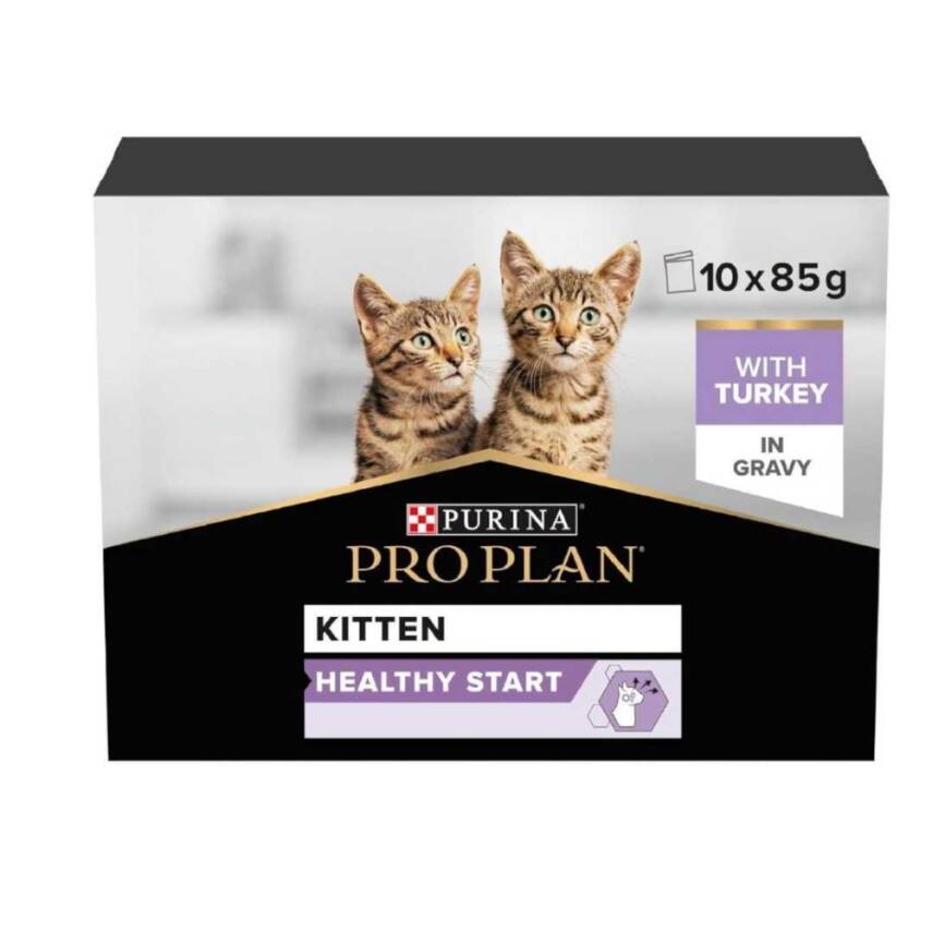 Proplan Hindili Yaş Yavru Kedi Maması 85 gr. x 10 Adet  - 1
