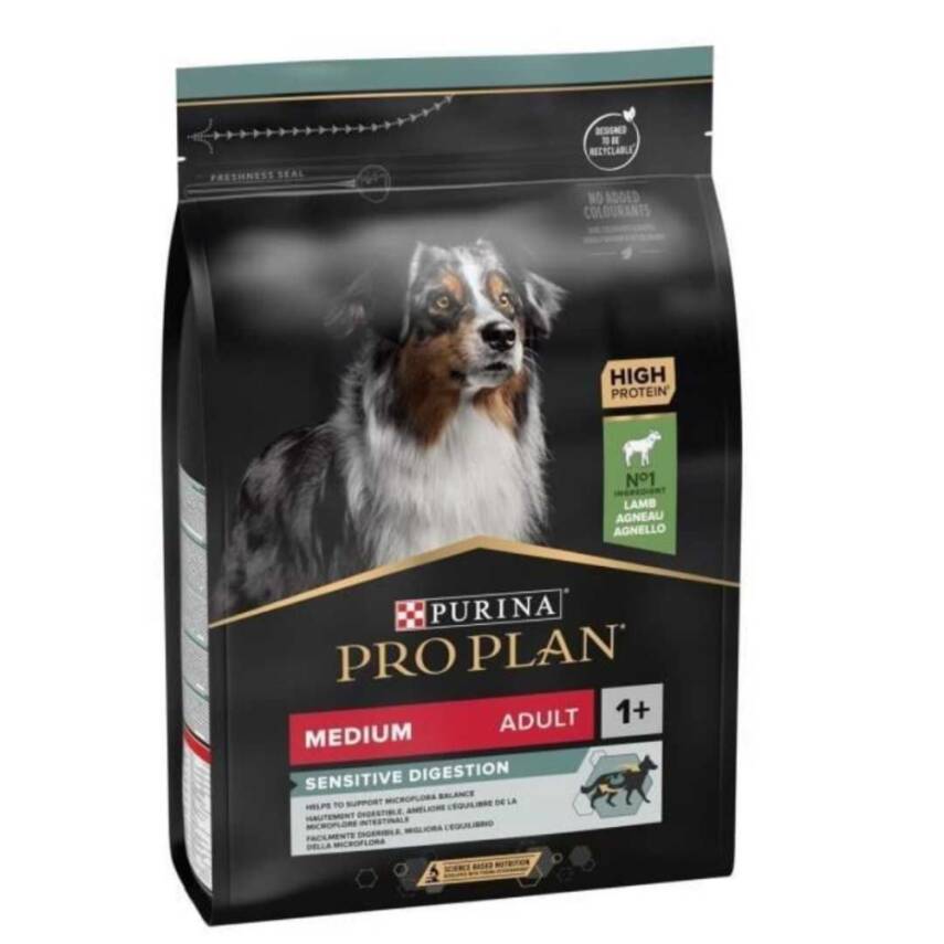Proplan Medium Irk Kuzulu Yetişkin Köpek Maması 3 Kg - 1